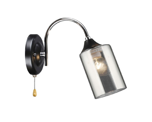 Основное фото Настенный светильник IMEX MD.2195-1-W-BK+CH: Купить в Интернет магазин освещения GCSVET.RU