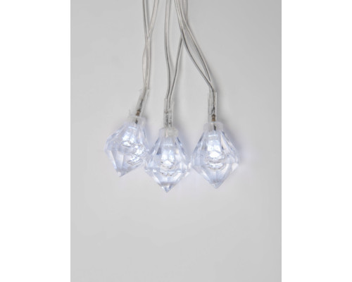 Дополнительное фото Светодиодная гирлянда (07931) Uniel 220V белый ULD-S0700-050/DTA White IP20 DIAMONDS: Купить в Интернет магазин освещения GCSVET.RU