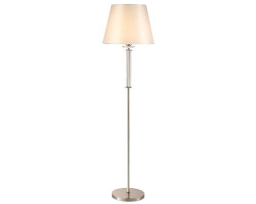 Дополнительное фото Напольный светильник Crystal Lux Nicolas NICOLAS PT1 NICKEL/WHITE: Купить в Интернет магазин освещения GCSVET.RU