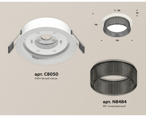 Дополнительное фото Светильник встраиваемый Ambrella Light Techno Spot XC8050031 (C8050, N8484): Купить в Интернет магазин освещения GCSVET.RU