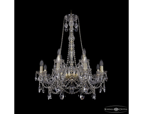 Основное фото Люстра подвесная Bohemia Ivele Crystal 1411/8+4/240/h-83 G: Купить в Интернет магазин освещения GCSVET.RU