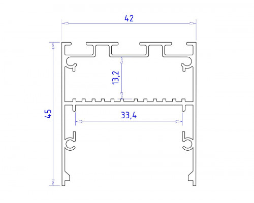 Дополнительное фото Алюминиевый профиль Ambrella Light Profile System GP3050BK: Купить в Интернет магазин освещения GCSVET.RU