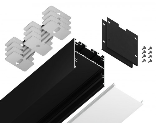 Дополнительное фото Алюминиевый профиль Ambrella Light Profile System GP3050BK: Купить в Интернет магазин освещения GCSVET.RU