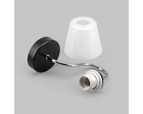 Дополнительное фото Настенный светильник IMEX Notta MD.51941-1-W-BK+СH: Купить в Интернет магазин освещения GCSVET.RU