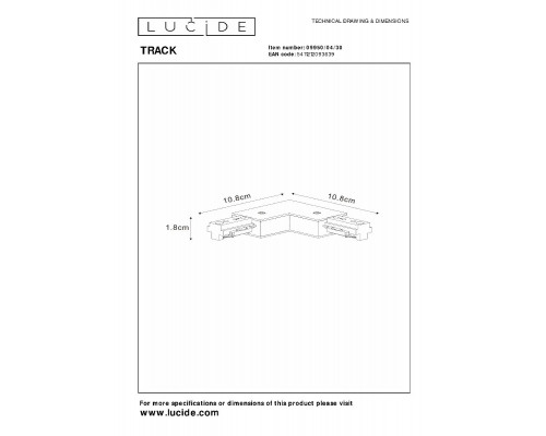 Дополнительное фото Коннектор Lucide Track 09950/04/30: Купить в Интернет магазин освещения GCSVET.RU