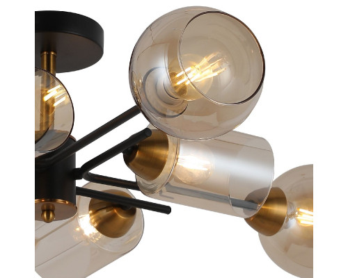 Дополнительное фото Люстра потолочная Illumico IL8243-8COU-79 BK GD: Купить в Интернет магазин освещения GCSVET.RU