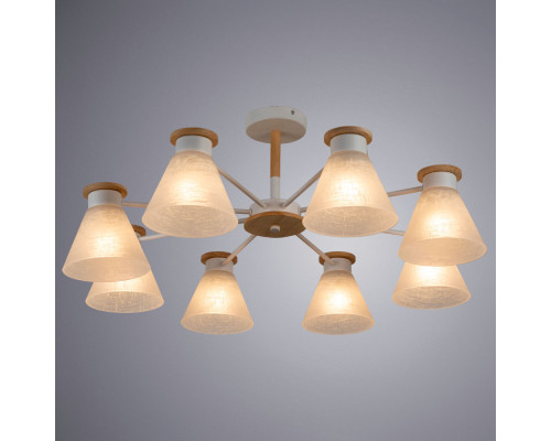 Дополнительное фото Люстра потолочная Arte Lamp Tyler A1031PL-8WH: Купить в Интернет магазин освещения GCSVET.RU