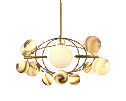 Основное фото Люстра подвесная Delight Collection Planet KG1122P-13B brass: Купить в Интернет магазин освещения GCSVET.RU
