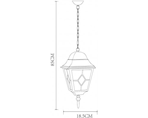 Дополнительное фото Подвес уличный Arte Lamp Berlin A1015SO-1BN: Купить в Интернет магазин освещения GCSVET.RU