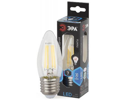 Основное фото Светодиодная лампочка Эра F-LED B35-7W-840-E27 Б0027951: Купить в Интернет магазин освещения GCSVET.RU