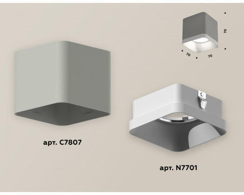 Дополнительное фото Светильник накладной Ambrella Light Techno XS7807001 (C7807, N7701): Купить в Интернет магазин освещения GCSVET.RU