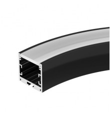 Алюминиевый профиль Arlight SL-ARC-3535-D320-A90 Black (дуга 1 из 4) 032676