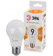 Светодиодная лампочка Эра LED A60-9W-827-E27 Б0032246