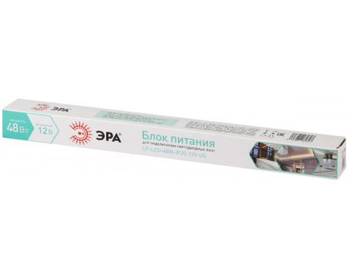 Дополнительное фото Блок питания Эра 48Вт DC12В 4A IP20 LP-LED-48W-IP20-12V-US Б0061152: Купить в Интернет магазин освещения GCSVET.RU
