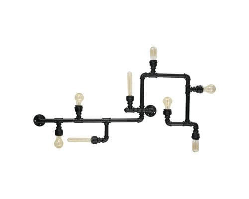 Основное фото Люстра потолочная Ideal Lux Plumber PL8 Nero 136714: Купить в Интернет магазин освещения GCSVET.RU