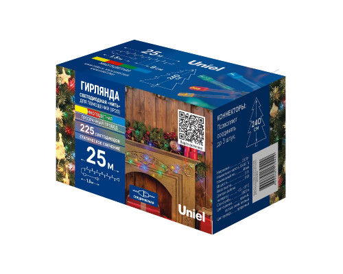 Дополнительное фото Гирлянда Uniel ULD-S2500-225/STK MULTI IP20 UL-00010892: Купить в Интернет магазин освещения GCSVET.RU