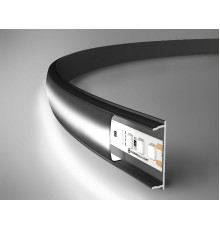 Алюминиевый накладной профиль Ambrella Light Alum Profile GP1600BK/BK