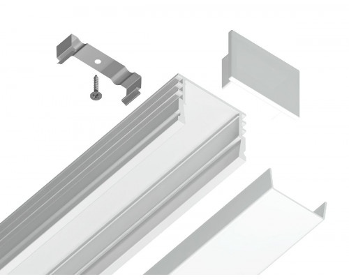 Дополнительное фото Алюминиевый накладной профиль Ambrella Light Alum Profile GP1750WH: Купить в Интернет магазин освещения GCSVET.RU