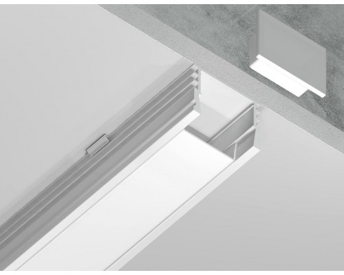 Дополнительное фото Алюминиевый накладной профиль Ambrella Light Alum Profile GP1750WH: Купить в Интернет магазин освещения GCSVET.RU