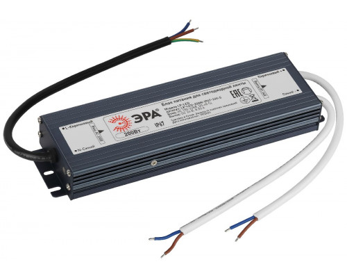 Основное фото Блок питания Эра 200Вт DC24В 8.33A IP67 LP-LED-200W-IP67-24V-S Б0061147: Купить в Интернет магазин освещения GCSVET.RU