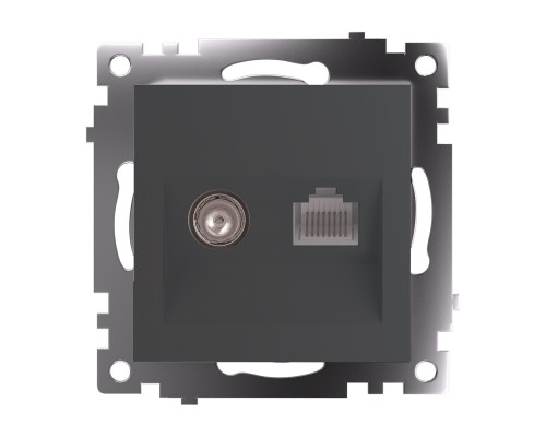 Основное фото Розетка TV + RJ-45 Stekker Катрин GLS00-7106-06 49417: Купить в Интернет магазин освещения GCSVET.RU