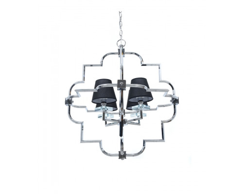 Основное фото Подвесная люстра Lumina Deco Baltimore LDP 8020-4 CHR+BK: Купить в Интернет магазин освещения GCSVET.RU