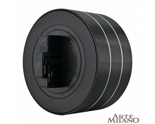 Дополнительное фото Трековая розетка Arte Milano Am-track-sockets 380011TS/ES Black: Купить в Интернет магазин освещения GCSVET.RU
