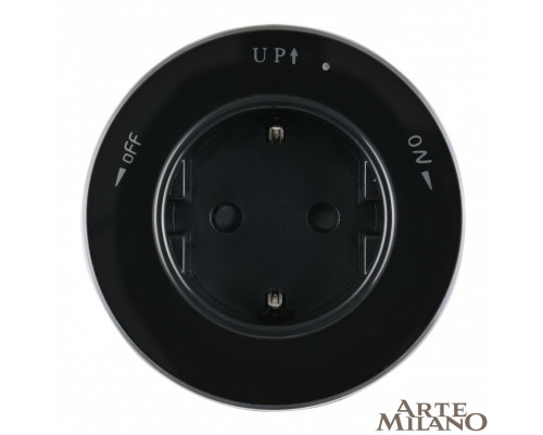 Дополнительное фото Трековая розетка Arte Milano Am-track-sockets 380011TS/ES Black: Купить в Интернет магазин освещения GCSVET.RU