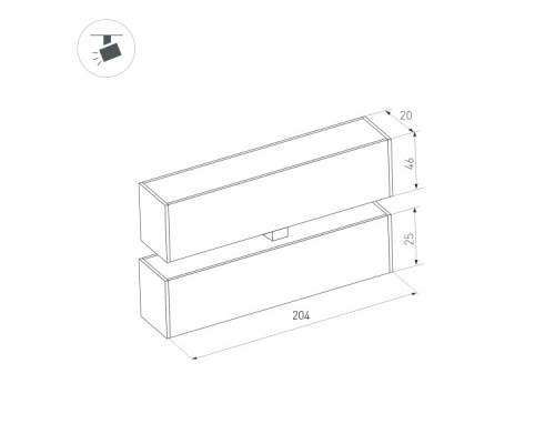 Дополнительное фото Светильник трековый Arlight MAG-FLAT-FOLD-25-S200-6W 034235: Купить в Интернет магазин освещения GCSVET.RU
