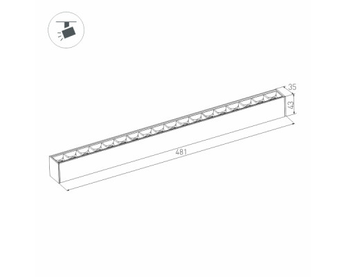 Дополнительное фото Светильник трековый LED Arlight Mag-Laser-45-L480-27W Warm3000 032648: Купить в Интернет магазин освещения GCSVET.RU