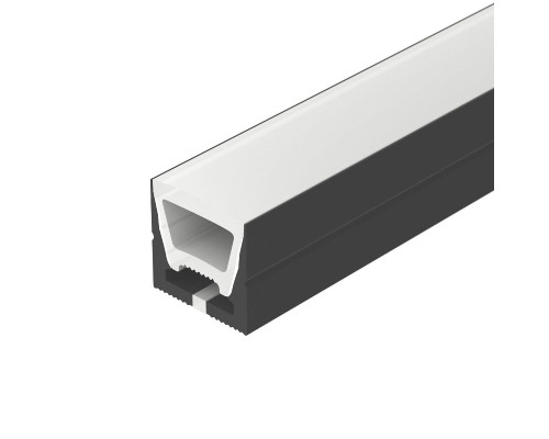 Дополнительное фото Силиконовый профиль Arlight WPH-FLEX-1616-TOP-S11-5m BLACK 045759: Купить в Интернет магазин освещения GCSVET.RU