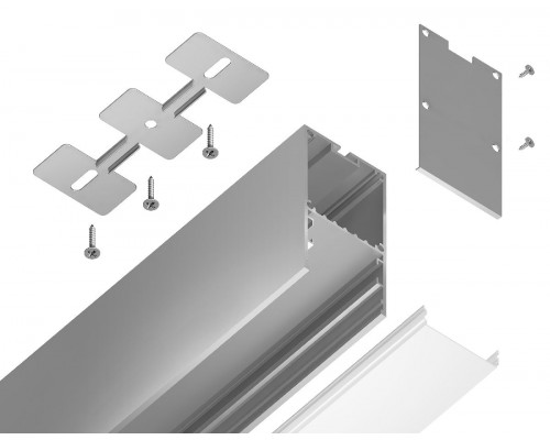 Дополнительное фото Алюминиевый профиль Ambrella Light Profile System GP3000AL: Купить в Интернет магазин освещения GCSVET.RU