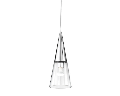 Основное фото Светильник подвесной Ideal Lux Cono SP1 Cromo 017440: Купить в Интернет магазин освещения GCSVET.RU