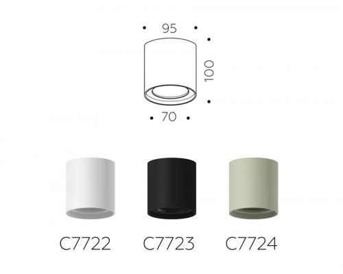 Дополнительное фото Основание светильника Ambrella Light DIY Spot C7723: Купить в Интернет магазин освещения GCSVET.RU