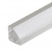 Основное фото Профиль с экраном Arlight с экраном ALU-D45-2000 ANOD+FROST 018252: Купить в Интернет магазин освещения GCSVET.RU