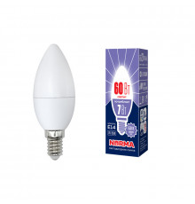Светодиодная лампочка Volpe Norma C LED-C37-7W/DW/E14/FR/NR картон