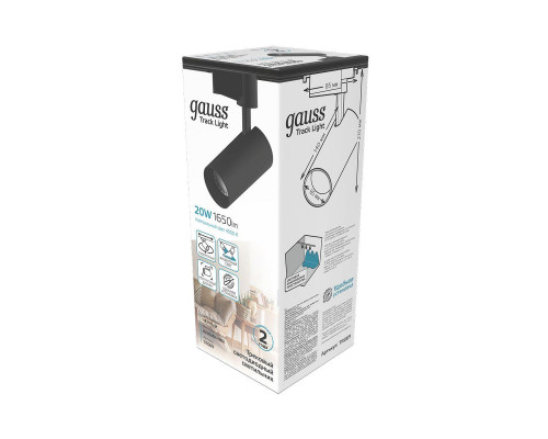 Дополнительное фото Светильник трековый LED Gauss Track Light Led TR069: Купить в Интернет магазин освещения GCSVET.RU