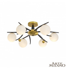 Люстра потолочная Arte Milano 273408/6 BK/GD