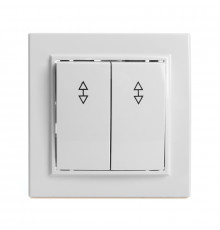 Выключатель двухклавишный Stekker Эрна 39919