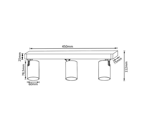 Дополнительное фото Светильник спот Crystal Lux CLT 017CW3 L450 WH: Купить в Интернет магазин освещения GCSVET.RU
