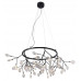 Основное фото Люстра подвесная LED Crystal Lux Evita SP45 D BLack/Transparent: Купить в Интернет магазин освещения GCSVET.RU