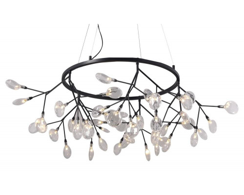 Дополнительное фото Люстра подвесная LED Crystal Lux Evita SP45 D BLack/Transparent: Купить в Интернет магазин освещения GCSVET.RU