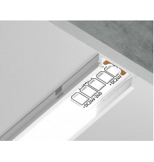 Алюминиевый накладной профиль Ambrella Light Alum Profile GP1700WH