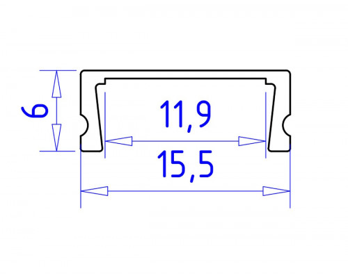 Дополнительное фото Алюминиевый накладной профиль Ambrella Light Alum Profile GP1700WH: Купить в Интернет магазин освещения GCSVET.RU