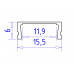 Дополнительное фото Алюминиевый накладной профиль Ambrella Light Alum Profile GP1700WH: Купить в Интернет магазин освещения GCSVET.RU
