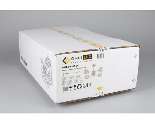 Дополнительное фото Люстра потолочная Omnilux Ostellato OML-93307-06: Купить в Интернет магазин освещения GCSVET.RU