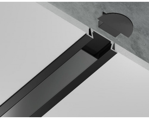 Дополнительное фото Алюминиевый встраиваемый профиль Ambrella Light Alum Profile GP1001BK/BK: Купить в Интернет магазин освещения GCSVET.RU