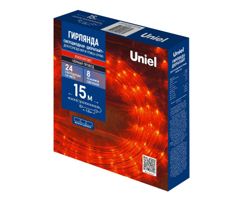 Дополнительное фото Уличная гирлянда Uniel ULD-D50 15M/С08 IP44 RED UL-00010908: Купить в Интернет магазин освещения GCSVET.RU