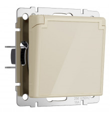 Розетка с заземлением, крышкой и шторками Werkel 4690389197109 W1171243 a064062