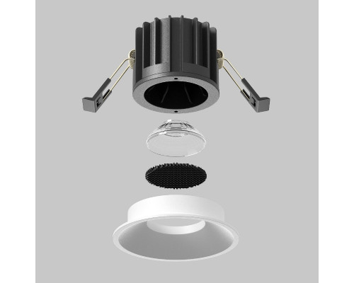 Дополнительное фото Светильник встраиваемый Maytoni Round DL058-12W-DTW-W: Купить в Интернет магазин освещения GCSVET.RU